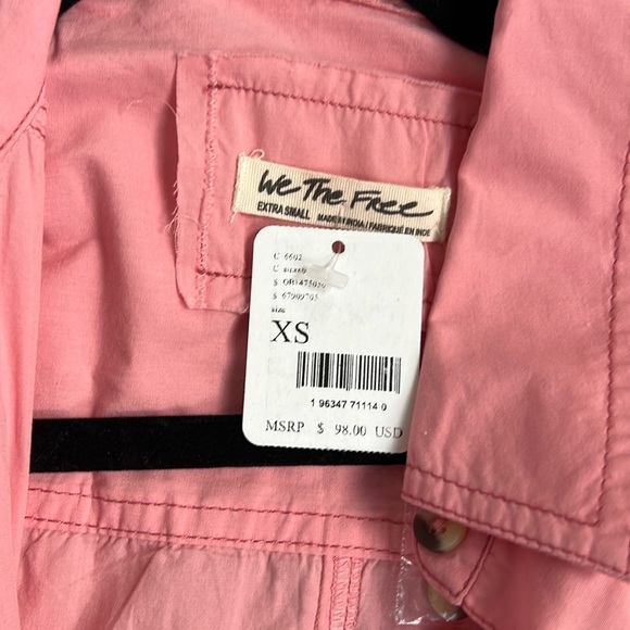Free people pink button down - Picture 2 of 4